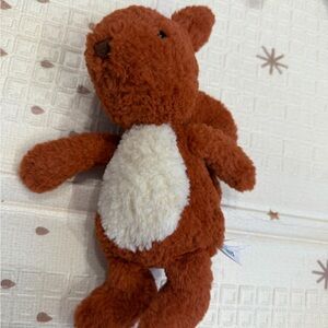 JELLYCAT Plush Squirrel Toy for Small Pets - Brown and White